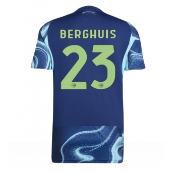 Billige Fotballdrakt Ajax Steven Berghuis #23 Replika Bortedrakt 2025-26 Kortermet